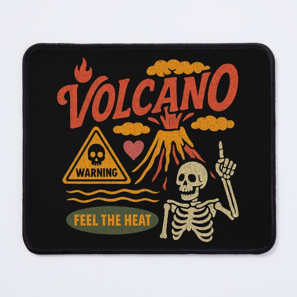 Item preview, Volcano Warning: Feel The Retro Heat designed and sold by zzz888.