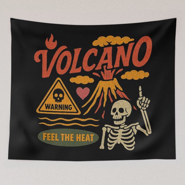 Item preview, Volcano Warning: Feel The Retro Heat designed and sold by zzz888.