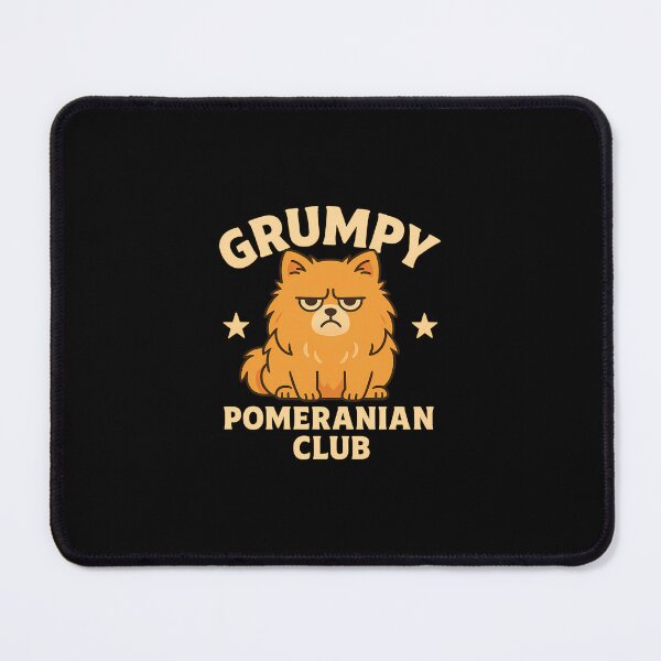 Item preview, Grumpy Pomeranian Club | Funny Angry Dog Cartoon Art designed and sold by MalaloStudio.