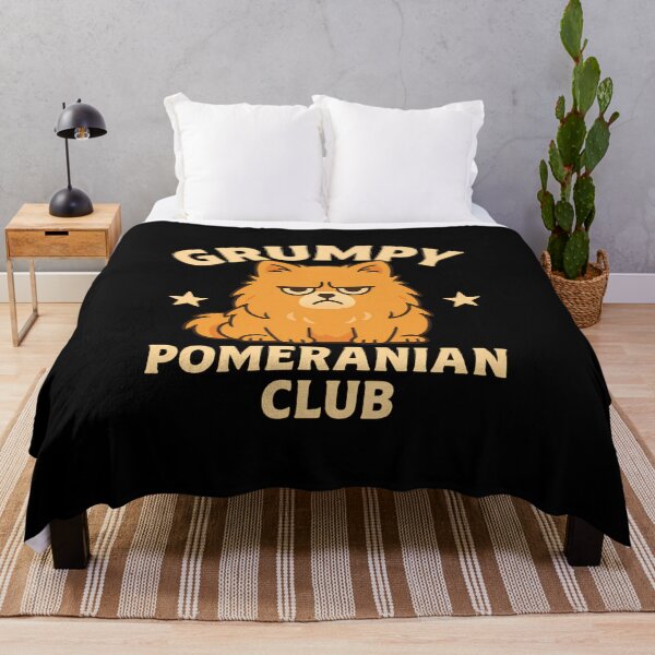 Item preview, Grumpy Pomeranian Club | Funny Angry Dog Cartoon Art designed and sold by MalaloStudio.