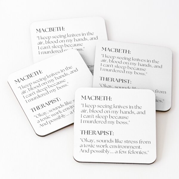Item preview, Macbeth Goes to Therapy designed and sold by ObsidianDaz.