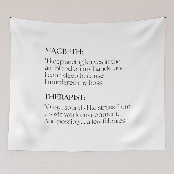 Item preview, Macbeth Goes to Therapy designed and sold by ObsidianDaz.