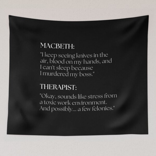 Item preview, Macbeth Goes to Therapy designed and sold by ObsidianDaz.