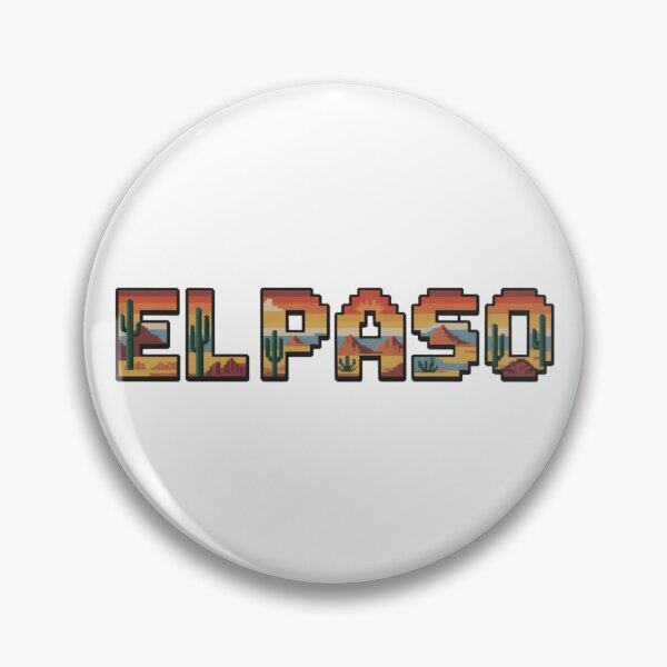 Item preview, El Paso Texas Pixel Art – 8-Bit Desert Sunset Retro Design designed and sold by CircinusStore.