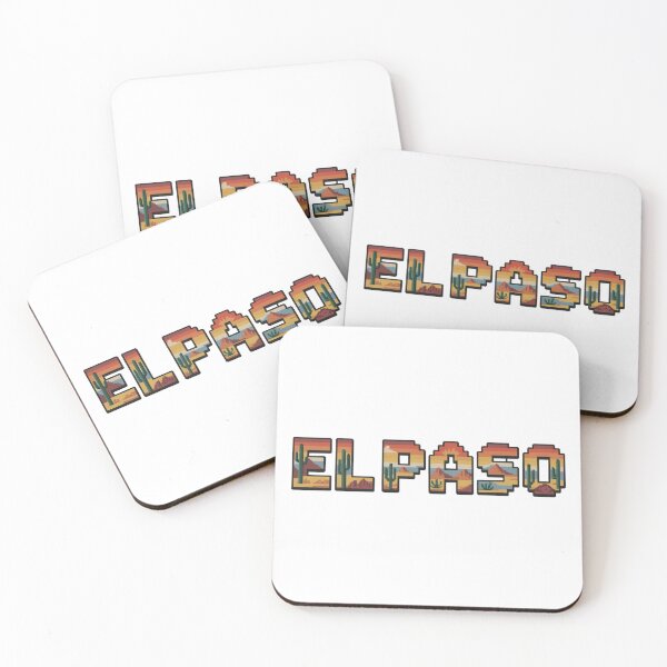 Item preview, El Paso Texas Pixel Art – 8-Bit Desert Sunset Retro Design designed and sold by CircinusStore.