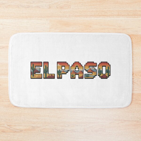 Item preview, El Paso Texas Pixel Art – 8-Bit Desert Sunset Retro Design designed and sold by CircinusStore.