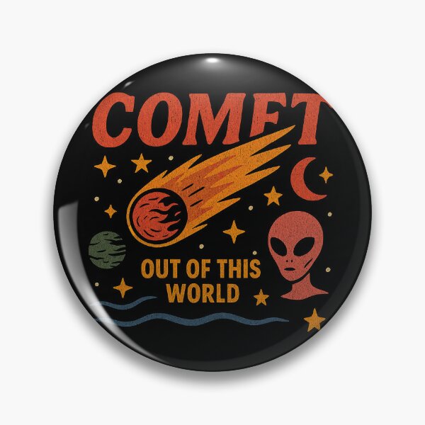 Item preview, Comet Out of This World Retro Cosmic Journey designed and sold by zzz888.