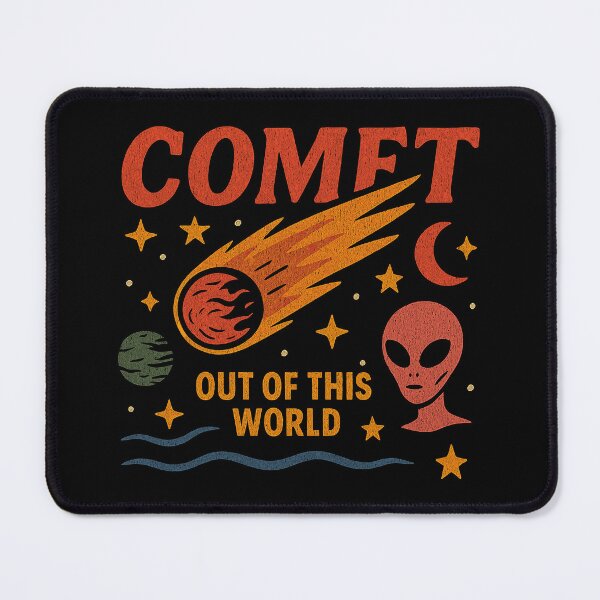 Item preview, Comet Out of This World Retro Cosmic Journey designed and sold by zzz888.