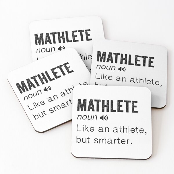 Item preview, Mathlete – Black Text Dictionary Style Smart Design designed and sold by EmeraldeaArt.
