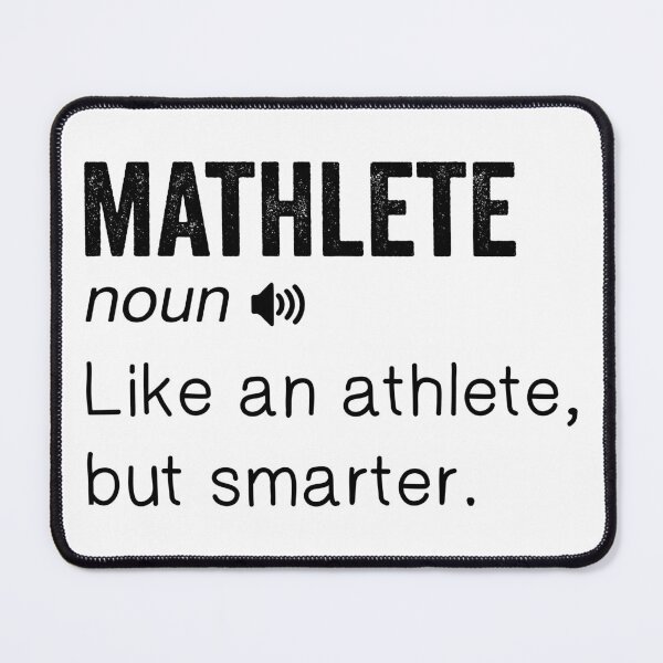 Item preview, Mathlete – Black Text Dictionary Style Smart Design designed and sold by EmeraldeaArt.