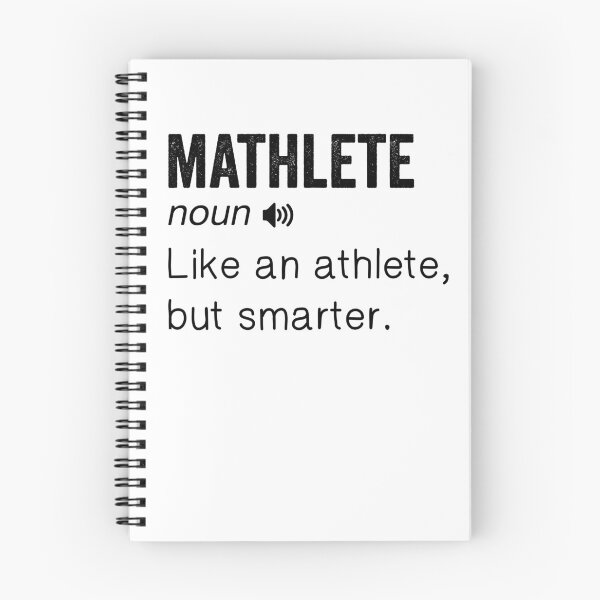 Item preview, Mathlete – Black Text Dictionary Style Smart Design designed and sold by EmeraldeaArt.