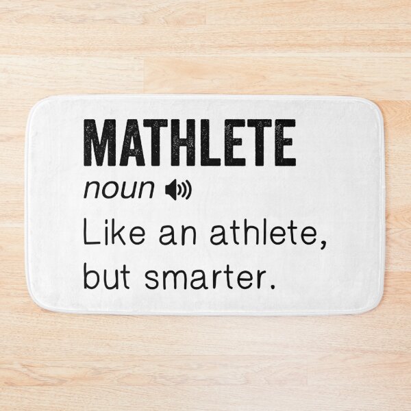 Item preview, Mathlete – Black Text Dictionary Style Smart Design designed and sold by EmeraldeaArt.