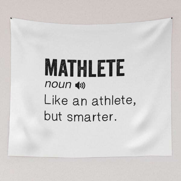 Item preview, Mathlete – Black Text Dictionary Style Smart Design designed and sold by EmeraldeaArt.