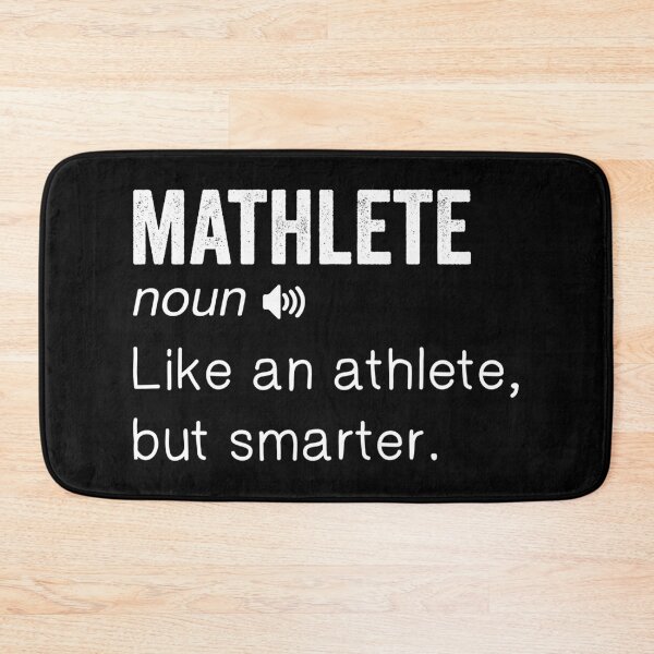 Item preview, Mathlete – White Dictionary Text Minimalist Design designed and sold by EmeraldeaArt.