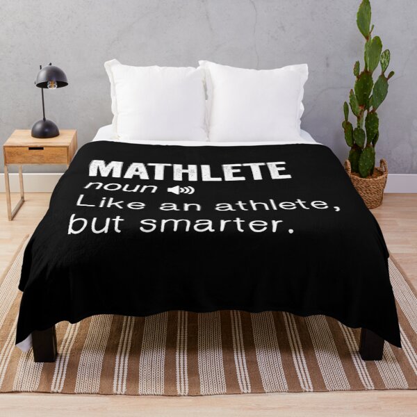 Item preview, Mathlete – White Dictionary Text Minimalist Design designed and sold by EmeraldeaArt.