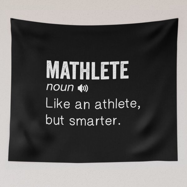 Item preview, Mathlete – White Dictionary Text Minimalist Design designed and sold by EmeraldeaArt.