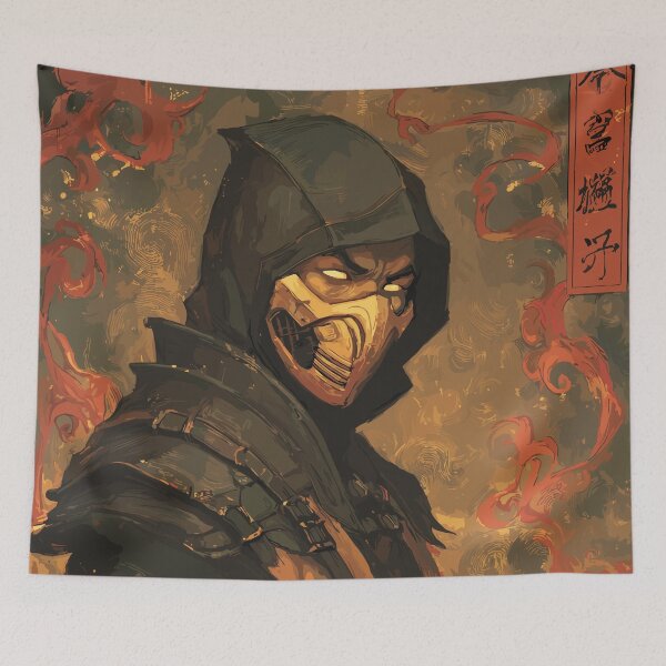 Item preview, Hellfire Scorpion Mortal Kombat designed and sold by bapupa.