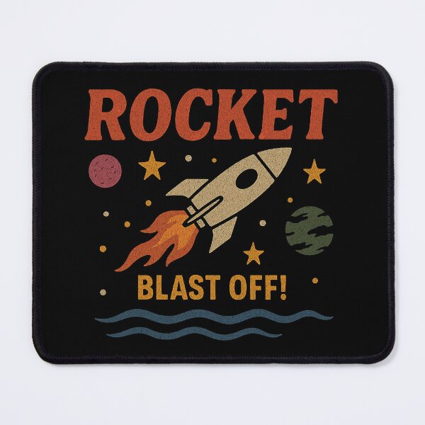 Item preview, Rocket Blast Off! Retro Space Launch designed and sold by zzz888.