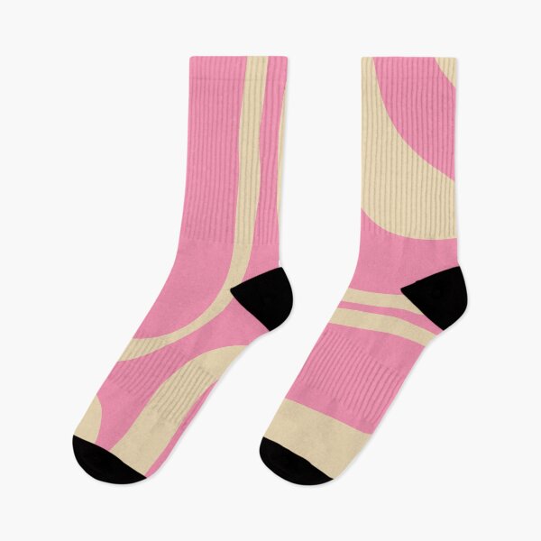 Item preview, Retro Groove Abstract Pattern in Pink Cream designed and sold by kierkegaard.