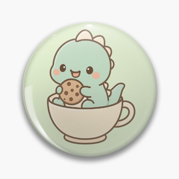 Item preview, chibi kawaii dinosaur - cute dino designed and sold by mokato.