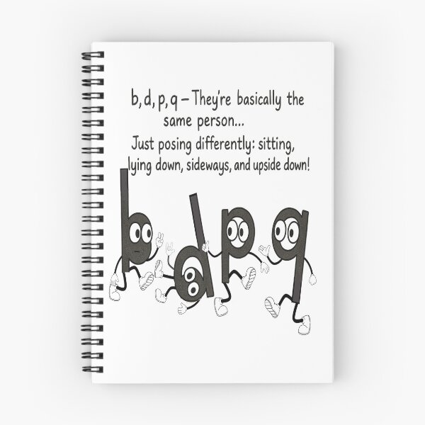 Item preview, Funny Alphabet b d p q Character Design designed and sold by Taans-Creation.