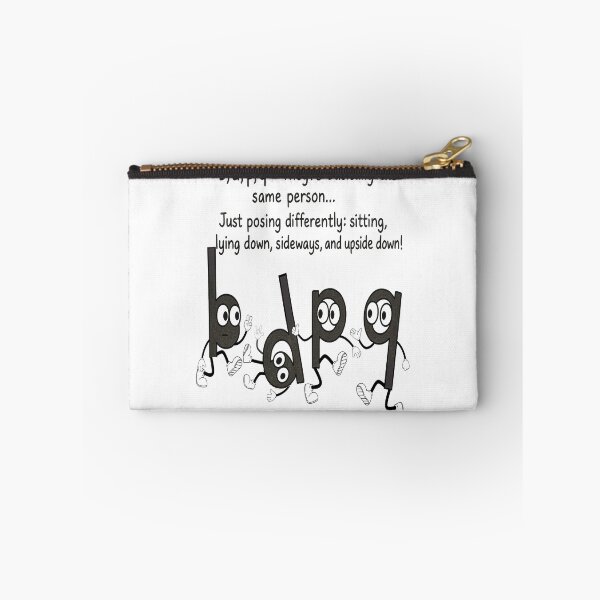 Item preview, Funny Alphabet b d p q Character Design designed and sold by Taans-Creation.