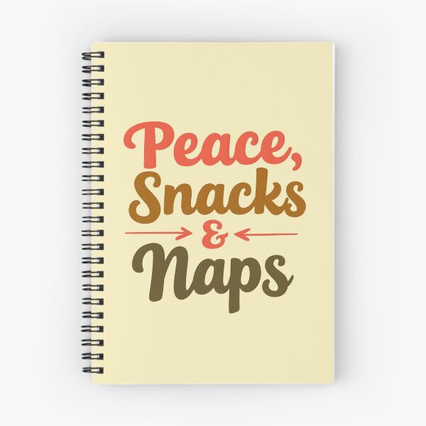Item preview, Peace, Snacks & Naps - Groovy Good Vibes Design designed and sold by PrintandJoy.