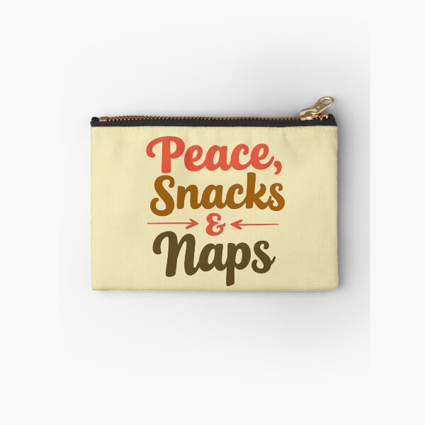 Item preview, Peace, Snacks & Naps - Groovy Good Vibes Design designed and sold by PrintandJoy.