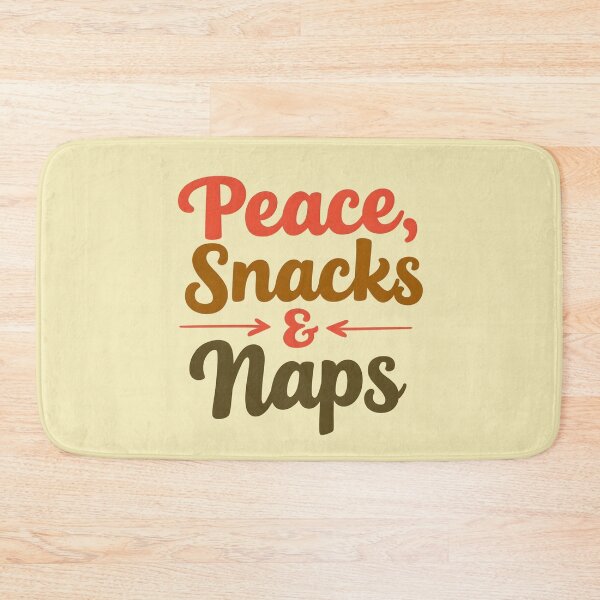 Item preview, Peace, Snacks & Naps - Groovy Good Vibes Design designed and sold by PrintandJoy.