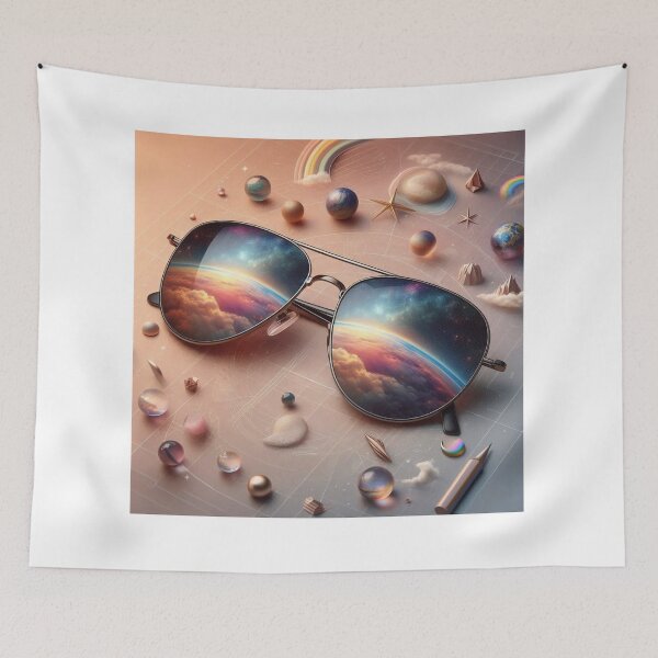 Item preview, Cool and Unseen – Centered Floating Sunglasses Minimal Design designed and sold by ashokreddy343.