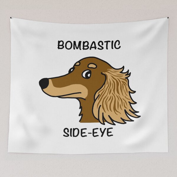 Item preview, Bombastic Side-eye Dachshund Dog Cartoon designed and sold by Scat the cat.