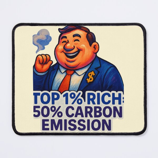 Item preview, Top 1 Rich 50 Carbon Emission designed and sold by DesignPrePress.