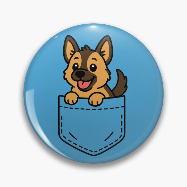 Artikelvorschau, Niedlicher Deutscher Schäferhund-Welpe Pocket Pal Lustiger GSD-Welpe entworfen und verkauft von chrisrivait.
