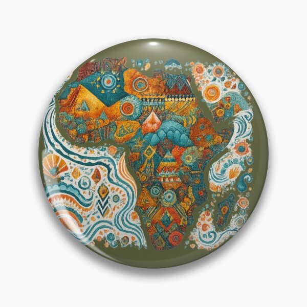 Item preview, Colorful vibrant Map of Africa, African Heritage, African Pride designed and sold by Afrocarribe.