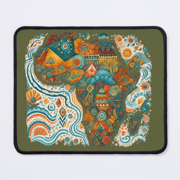 Item preview, Colorful vibrant Map of Africa, African Heritage, African Pride designed and sold by Afrocarribe.