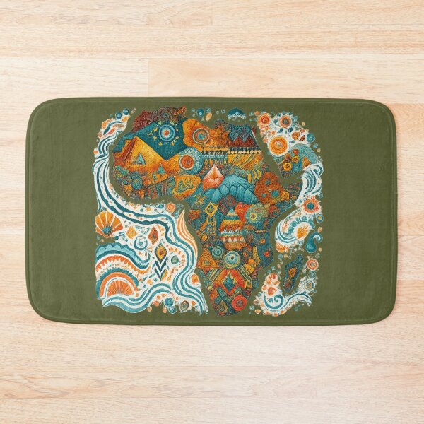 Item preview, Colorful vibrant Map of Africa, African Heritage, African Pride designed and sold by Afrocarribe.