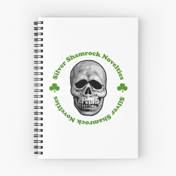 Artikelvorschau, Silberner Kleeblatt-Totenkopf entworfen und verkauft von beretro.