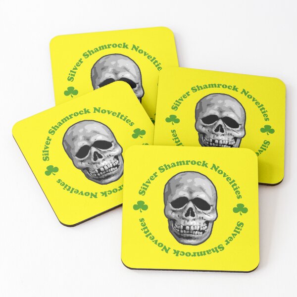 Item preview, Silver Shamrock Skull designed and sold by beretro.
