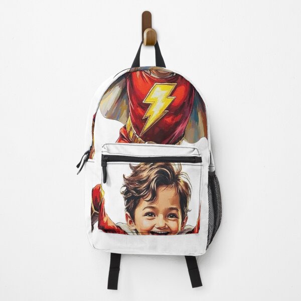 Item preview, Shazam-Inspired Superhero Kid Customizable Print designed and sold by Platypus Pics.