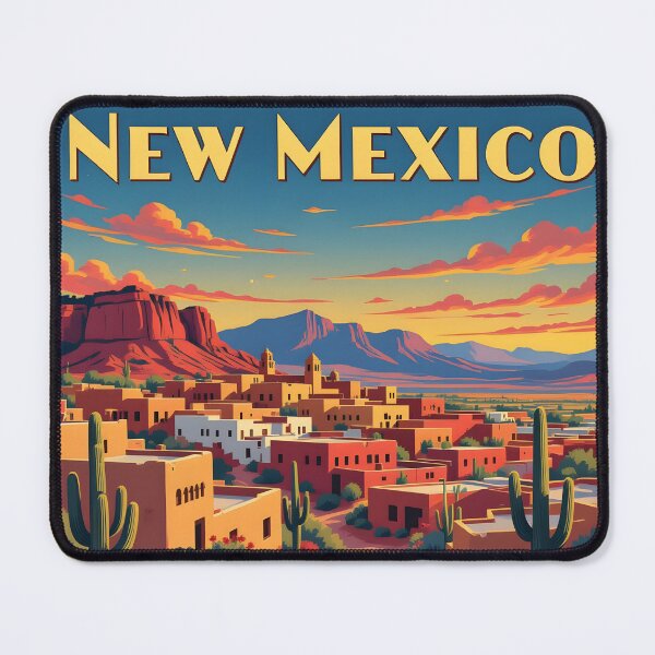 Item preview, New Mexico: Vintage-Style Painterly Travel Poster designed and sold by LSVart.