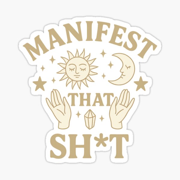 Item preview, Manifest That Sh*t | Celestial Magic Affirmation Art designed and sold by MalaloStudio.