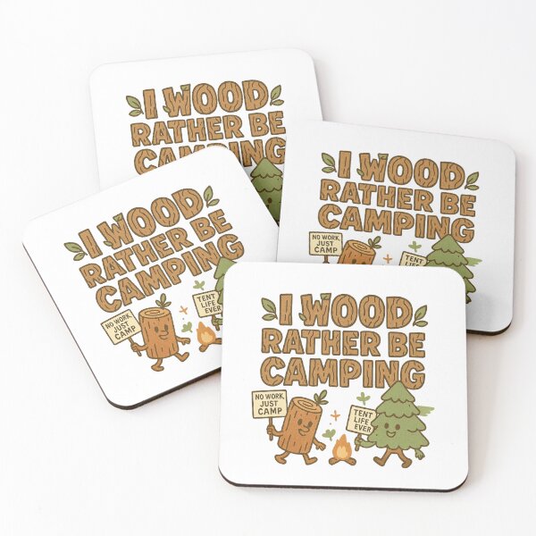 Item preview, Summer Camping Adventure Vibes- I WOOD RATHER BE CAMPING designed and sold by Rajasekar.