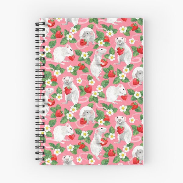 Item preview, Rats Love Strawberries on bright pink designed and sold by micklyn.