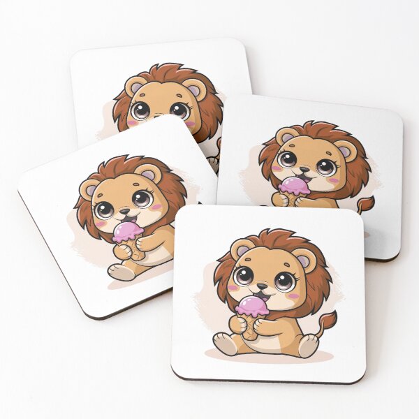 Item preview, lion eating ice cream designed and sold by Eternalski.
