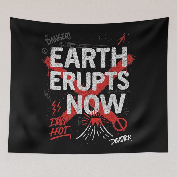 Item preview, Earth Erupts Now: Climate Crisis Warning designed and sold by zzz888.