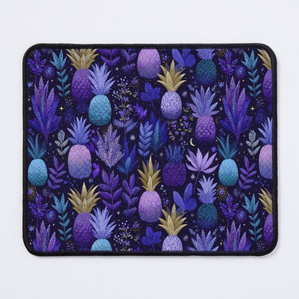 Item preview, Midnight Pineapple Garden Pattern designed and sold by SQSHD-Pineapple.