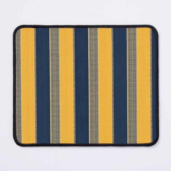 Item preview, Vintage Retro Vertical Stripe Mid Mod Cozy Boho Accent Piece  Yellow Blue designed and sold by Prints and Lifestyle.