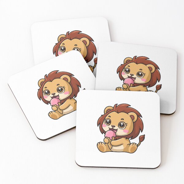 Item preview, lion eating ice cream designed and sold by Eternalski.