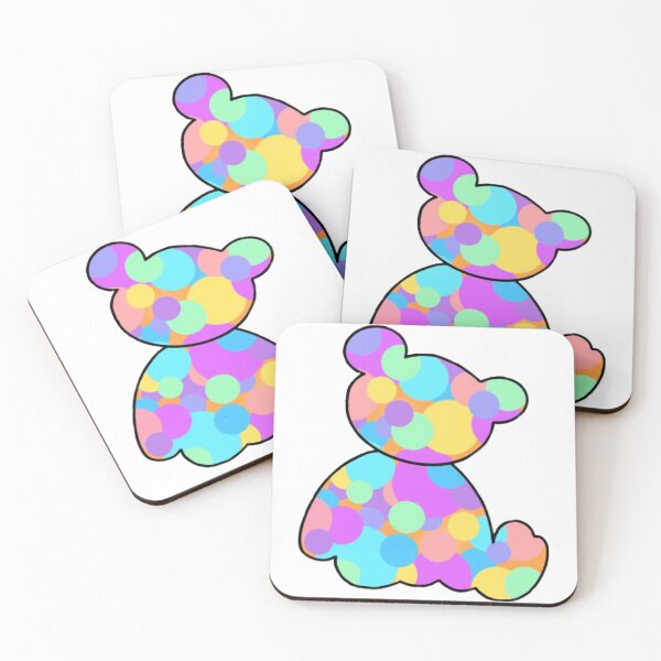 Item preview, Rainbow teddy bear designed and sold by Artistkhg.