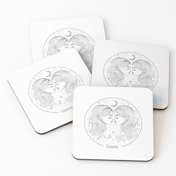 Item preview, Gemini Zodiac Sign | Duality-Inspired Minimalist Astrology Line Art Design designed and sold by Inkora-Art.